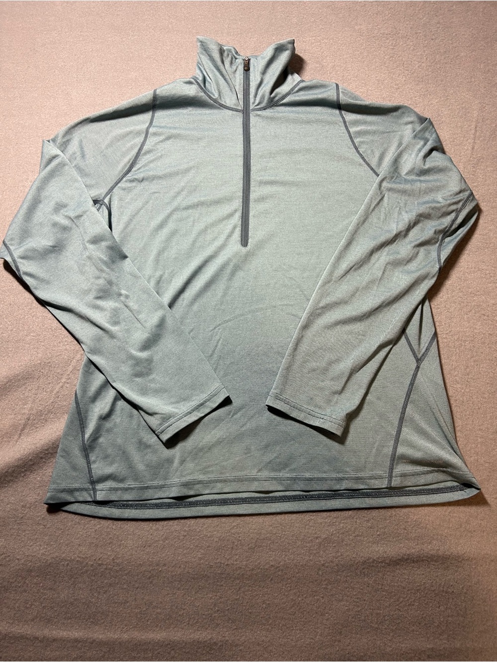 Columbia Light Gray Half-Zip Performance Pullover